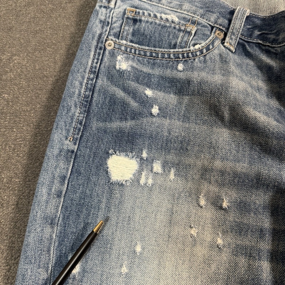 Lucky Brand Sienna Slim Boyfriend Jeans Women's 4/27 Med Wash Denim Distressed - Picture 12 of 16